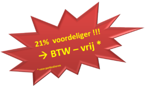 21% voordeliger - Opslagruimte BTW-vrij
